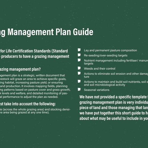 Grazing Management Plan Guide